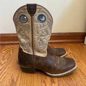Ariat Crossfire Western Boots Square Toe Boys 13